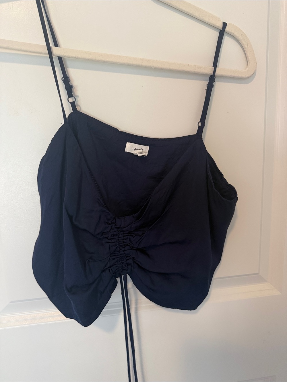 aerie Navy Adjustable Drawstring Cami